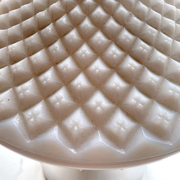 Vintage White Textured Glass Jar - Picture 5 of 5